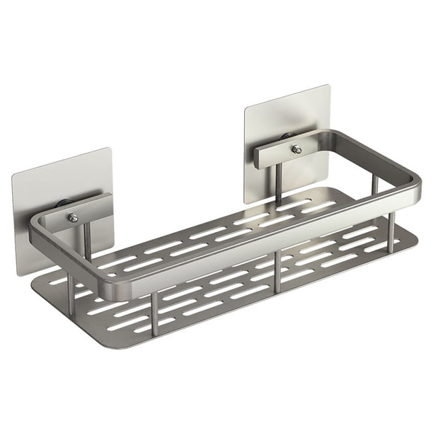 Estante de baño - Estante de baño Estante de almacenamiento cuadrado de una sola capa Organizador de suministros de ducha Vhermosa Muebles