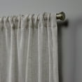 thumbnail image 4 of Nicole Miller Belfry Sheer Rod Pocket Top Curtain Panel Pair, 50x96, Linen, 4 of 7