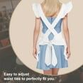 thumbnail image 4 of Aspire Retro Ruffle Apron with Head Band, Christmas Adjustable Cotton Apron - Women\'s Maid Costume, 4 of 6