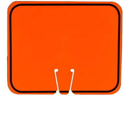 

Cortina Safety Products 03-550-Bl Ez-Ims Cone Signs Blank Sign With Black Border Black On Orange