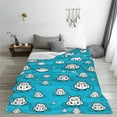 thumbnail image 5 of Pofeuu Hippo In Water Head Print Ultra-Soft Micro Fleece Blanket,for Bed Or Sofa,All Season Throw Blankets Flannel Blanket-60"x50", 5 of 7