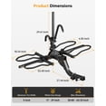 thumbnail image 5 of Bike Rack Hitch for Car   Racks for Tow Hitch for Car Truck  RV with  Receiver  Flodable Bike Rack Hitch Mount Fits Up to  Fat Tire, 5 of 7