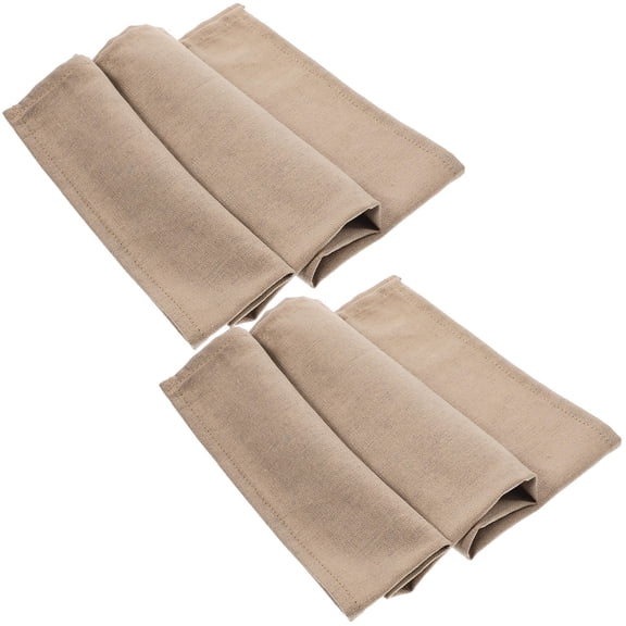 USHOBE 2Pcs Khaki Dinner Napkins Decorative Table Mat Non Slip Washable Dining Table Placemat