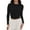 Black, variant on Women's Long Sleeve Tops Casual Going Out Crop Tops Basic Layering Workout Tight Slim Fitted Cropped T Shirts Trendy