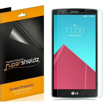 [6-Pack] Supershieldz for LG G4 Screen Protector, Anti-Bubble High Definition (HD) Clear Shield
