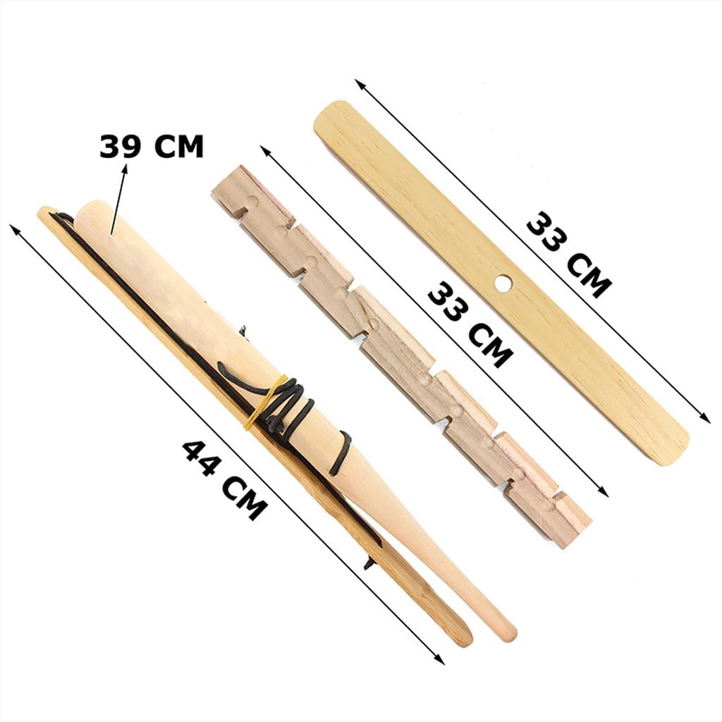 harayaa Outdoor Primitive Fire Starter Wood Bow Drill Survival Friction B Double
