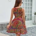 thumbnail image 6 of Mola De Panama Flower Dress Summer Street Style Dresses Female Sleeveless Printed Sundress, 6 of 7