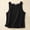 Black, variant on Rezuofi 1 Pcs Linen Crop Tank Tops for Women Summer Square Neck Sleeveless Casual Loose Cute Cotton Linen Tops