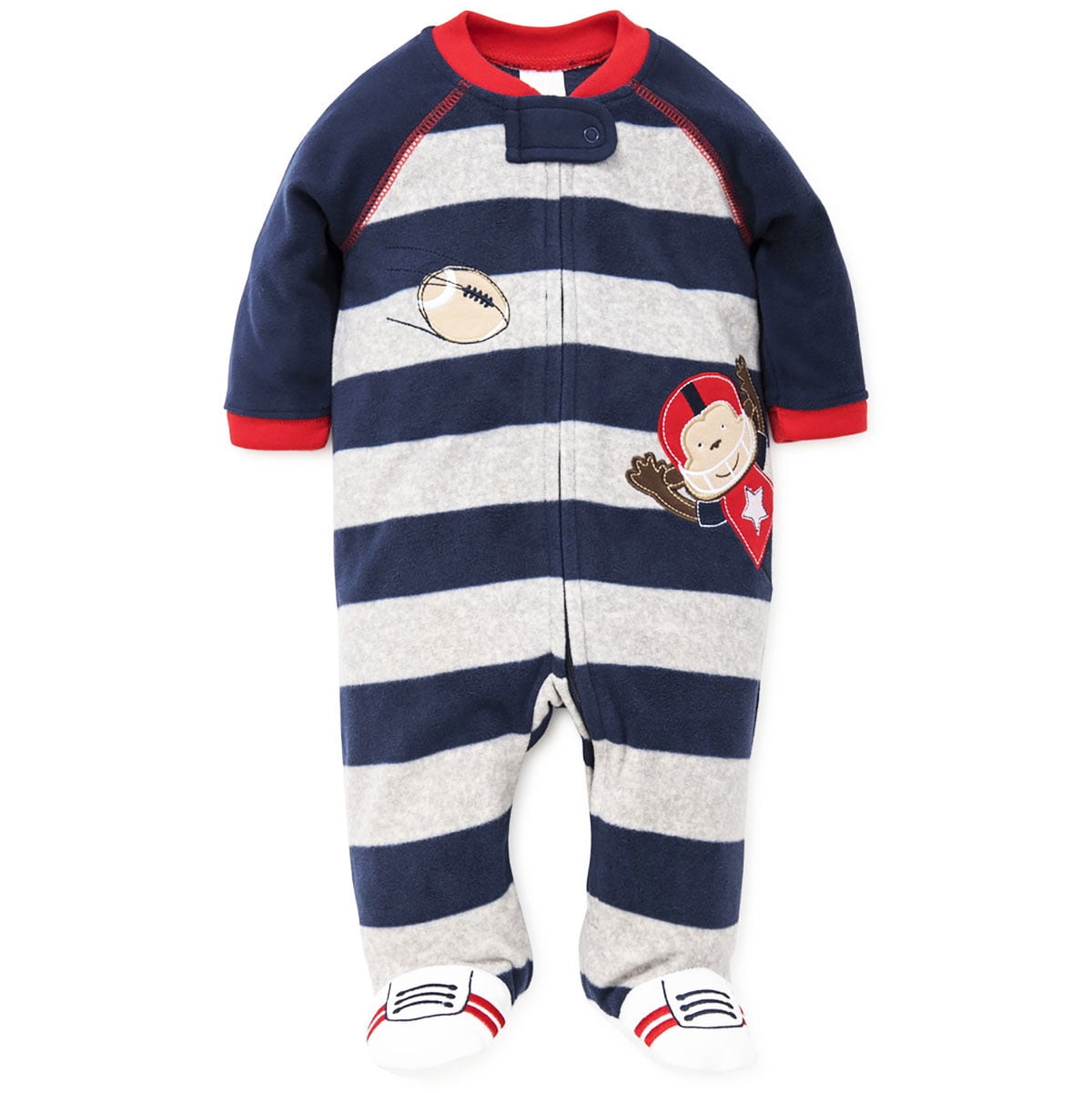 LTM Baby Monkey Feet Blanket Sleeper Warm Fleece Footie Footed