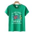 thumbnail image 4 of Daisyyozoid T-Shirt Joyeuse Fête des Mères pour Femmes Col Rond Imprimé Lettre Manches Courtes Décontracté, 4 of 5