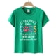 thumbnail image 4 of Camiseta holgada con estampado de letras y cuello redondo para el día de la madre Top informal de manga corta Pompotops hkajfhjk464608, 4 of 5