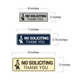 thumbnail image 5 of Standard NO Soliciting Thank You (Salesman) Sign (Brushed Gold) - Small, 5 of 5