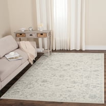 SAFAVIEH Carnegie Samantha Oriental Area Rug, Cream/Gray, 4' x 6'