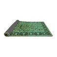 thumbnail image 2 of Ahgly Company Indoor Square Oriental Turquoise Blue Industrial Area Rugs, 4' Square, 2 of 4