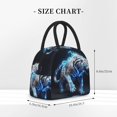 thumbnail image 2 of Disketp Futuristic Blue Light White Tiger Bolsa Térmica para Almuerzo, Lonchera con Abertura Amplia y Gran Capacidad, Organizador Reutilizable para Mujeres, Hombres y Adultos, 2 of 6