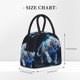 thumbnail image 2 of Fotbe Futuristic Blue Light White Tiger Bolsa de Almuerzo con Estampado, Lonchera Aislada, Contenedor de Comida Reutilizable Tipo Cooler a Prueba de Fugas, 2 of 6
