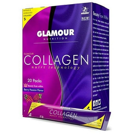 Glamour Nutrition Glamour Collagen Stick Packs, Berry Passion, 20 Ct