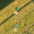 thumbnail image 6 of Seven rings Tree of Life Crystal Wind Chime Moon Dream Catcher Rainbow Chaser Hanging Drop Home Garden Room Decor Windchime (B,1PCS), 6 of 7
