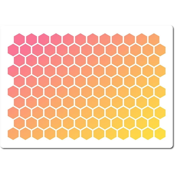 Honeycomb Stencil 29.7x21cm Hexagons Honeycomb Template Reusable Plastic Drawing Stencils