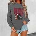 thumbnail image 3 of Football Team City Sweatshirts for Women Fall Winter Long Sleeve Crewneck Football Graphic Sweatshirt Pullover Tops, 3 of 4