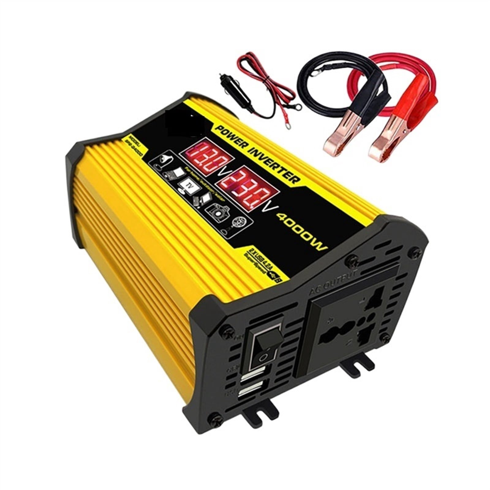 4000W/8000W Pure Sine Wave Inverter 12V/24V 110/220 Portable Power Bank Converter Solar Inverter Solar Car Converter ,Accurate Quantification