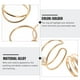 thumbnail image 5 of 10 anillos ajustables con diseño abierto para nudillos, adornos para dedos (dorados), 5 of 5
