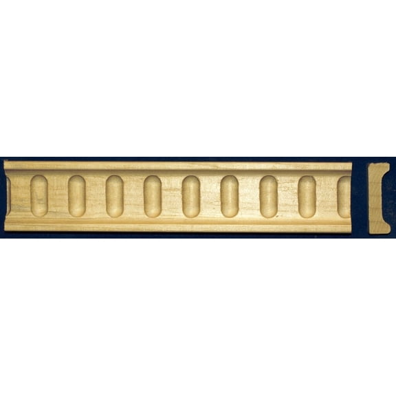 40 feet of 1-1/4" Wide Embossed Wood Moulding (10 pieces 48" long) #238