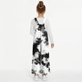 thumbnail image 6 of Xdegoge Girls Tie-Dye Overalls Jumpsuit Colorful Gradient Print Fleece Bibs Pants, Trendy Warm Winter Jumpsuits with Pockets, 6 of 8