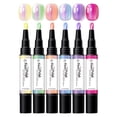 thumbnail image 5 of 6 Colors Nail Polish Pen Set, Pearl Shimmer Nail Polish Pens, Water Based Nail Art Polish, Quick Dry Nail Paint Markers with Brush Tip for DIY Home Manicure, No UV Lamp Needed, 5 of 9