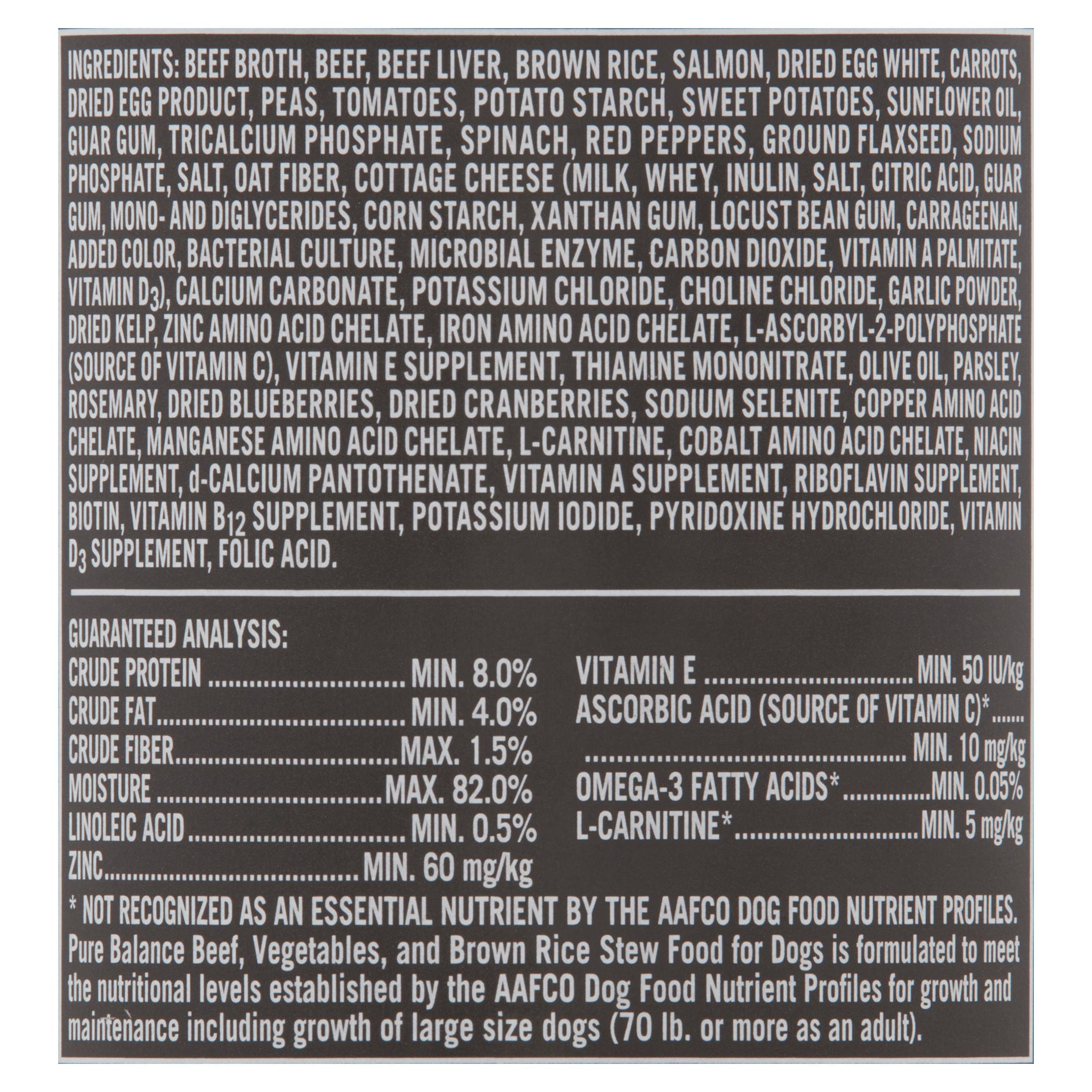 (12 pack) Pure Balance Grain-Free Formula Beef Wet Dry Dog Food 12.5 oz Can