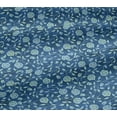 thumbnail image 4 of oneOone Cotton Jersey Teal Blue Fabric Batik Dress Material Fabric Print Fabric By The Yard 58 Inch Wide, 4 of 4