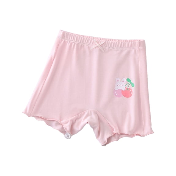 Ytdscs Kids Toddler Underwear for Girls Cotton Four Corners Shorts Summer Soft Boxers Briefs 4-15 Years Teen Printed Panties for Girls