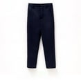 thumbnail image 5 of Boys Dress Pants, Solid Color Slim Fit Suit Pants for Kids, Formal Trousers for School, Concert and Special Occasions, Children's Slim Fit Dress Trousers Blue 130, 5 of 8