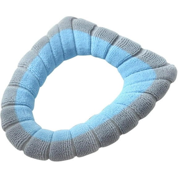 Uuiauoio Thicker Bathroom Toilet Seat Cover Pads, Soft Warmer Toilet Seat Cushion Cover Washable Fits Oval Toilet Seats, Autumn Winter Toilet Seat Covers