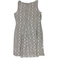 thumbnail image 2 of Ralph Lauren Womens Ruffled Print Sheath Surplice Dress gray 10P, 2 of 2