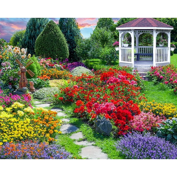 Springbok 500 Piece Flower Garden Jigsaw Puzzle for Adults