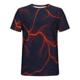 thumbnail image 5 of KIHOUT New Arrivals Summer Mens T-shirts , Men Print Short Sleeve Round Neck Shirts Casual Fashion Graphic Tees Top, Fathers Day Gifts Red S, 5 of 5