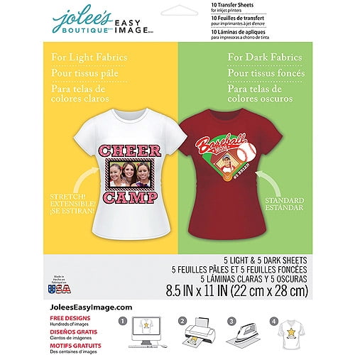 Jolee's Easy Image Transfer Sheets, 8.5" x 11", 10pk