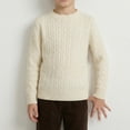 thumbnail image 4 of GigrtiJin Knit Sweaters for Boys Girls Fall Winter Long Sleeve Sweaters Kids Round Neck Pullover Sweaters 0-13 Years, 4 of 7