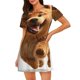 thumbnail image 1 of Disketp Happy Fluffy Running Dog para Camisón Corto de Manga Corta para Mujeres, Camisón Cómodo con Escote Redondo, Bonito y Confortable, 1 of 6