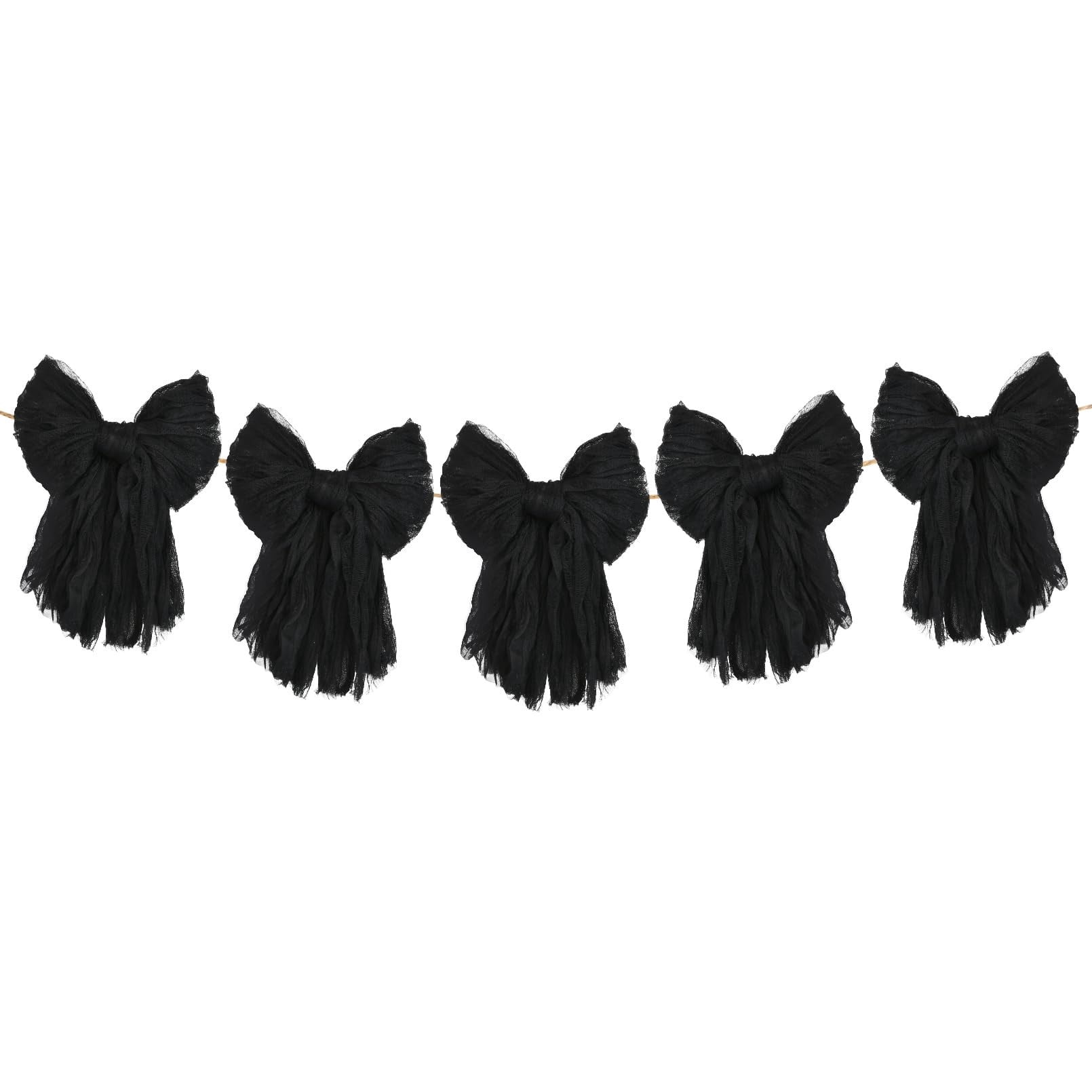 Dalrosia Large Bow Garland Banners for Coquette Birthday Party Decorations-Bow Themed Birthday Decor for Baby Shower Bridal Shower Bachelorette Party Wedding Favors Supplies