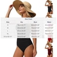 thumbnail image 2 of CHGBMOK Womens One Piece Swimsuits Tummy Control Front Cross Cutout Bathing Suits Ruched Slimming V Neck Swimwear, 2 of 6