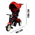 thumbnail image 5 of Triciclo Para Bebe Evolutivo De Lujo 360° Reclinable Rojo, 5 of 5