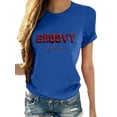 thumbnail image 1 of Sexy Dance Hauts pour Femmes T-Shirt à Manches Courtes Tee Groovy Tunique Ample Col Rond Bleu TG, 1 of 2