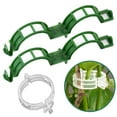 thumbnail image 4 of sunsanly 100/200/300Pcs Plant Support Clips Plastic White Green Plant Garden Clip Pepper Eggplant Fixer Tomato Clips Vine Fixing Clips Easy to Use Gardening Tool, 4 of 8