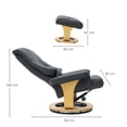 thumbnail image 5 of Sillón Reposet VANLIG con Taburete Reposapie Paris Negro, 5 of 5