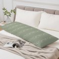 thumbnail image 6 of Green Flower Branch Body Pillow Cover 20 x 60 Inch Decorative Pillow Cover Spring Summer Farmhouse Botanical Lumbar Pillowcase Seasonal Rectangle Cushion Case for Couch Sofa Bed Living Room, 6 of 9