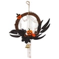 thumbnail image 2 of Corona de flores para Halloween, corona para la puerta principal, jardín, decoraciones interiores y exteriores, 2 of 7