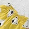 thumbnail image 4 of Otqutp Summer Outfits Boys Girls Short Sleeve Cartoon Prints Tops Button-Up Sleep Shirt Shorts Sleepwear Pajamas Set Clothes, 4 of 8