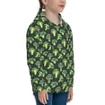 thumbnail image 3 of Honeii Broccoli 3 Pattern Long-Sleeve Hooded Sweatshirt Pullover Hoodie for Boys and Grils-Small, 3 of 6